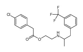 2-[1-[3-(trifluoromethyl)phenyl]propan-2-ylamino]ethyl 2-(4-chlorophenyl)acetate结构式