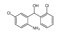 2-amino-5-chloro-α-(2'-chlorophenyl)benzyl alcohol结构式