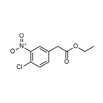 Ethyl 2-(4-chloro-3-nitrophenyl)acetate Structure