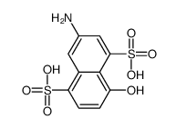 3-amino-8-hydroxynaphthalene-1,5-disulfonic acid Structure