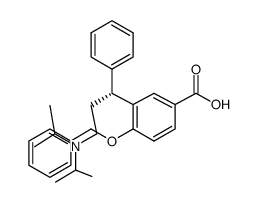 (R)-4-Benzyloxy-3-(3-diisopropylamino-1-phenylpropyl)benzoic acid结构式