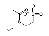 2-Acetylthioethanesulfonic Acid Sodium Salt Structure