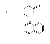 S-[3-(4-methylquinolin-1-ium-1-yl)propyl] ethanethioate,iodide结构式