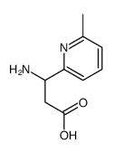 3-AMINO-3-(6-METHYL-PYRIDIN-2-YL)-PROPIONIC ACID Structure