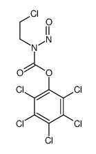 (2,3,4,5,6-pentachlorophenyl) N-(2-chloroethyl)-N-nitrosocarbamate Structure