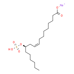 sodium hydrogen (R)-12-(sulphooxy)oleate结构式