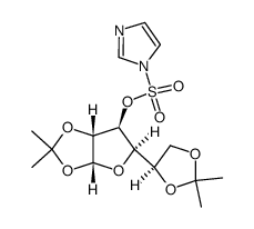 1,2:5,6-di-O-isopropylidene-3-O-(N-imidazole-1-sulfonyl)-α-D-glucofuranose结构式