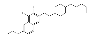 7-ethoxy-1,2-difluoro-3-[2-(4-pentylcyclohexyl)ethyl]naphthalene结构式