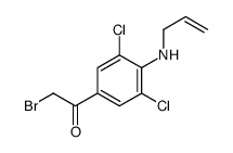 2-bromo-1-[3,5-dichloro-4-(prop-2-enylamino)phenyl]ethanone结构式