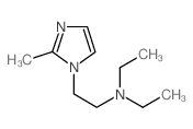 N,N-diethyl-2-(2-methylimidazol-1-yl)ethanamine结构式