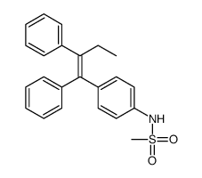 N-[4-(1,2-diphenylbut-1-enyl)phenyl]methanesulfonamide结构式
