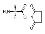 Boc-Ala-N-hydroxysuccinimide ester结构式