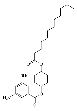 (4-dodecanoyloxycyclohexyl) 3,5-diaminobenzoate结构式