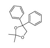2,2-dimethyl-4,4-diphenyl-1,3-dioxolane Structure