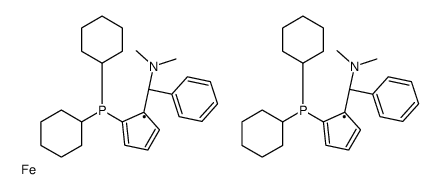 (RP,R′P)-1,1′-双(二环己基膦基)-2,2′-双[(S)-α-(二甲氨基)苄基]二茂铁图片