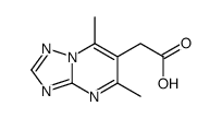 5,7-二甲基-[1,2,4]噻唑并[1,5-a]嘧啶-6-乙酸结构式