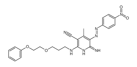 6-amino-4-methyl-5-[(4-nitrophenyl)azo]-2-[[3-(2-phenoxyethoxy)propyl]amino]nicotinonitrile picture