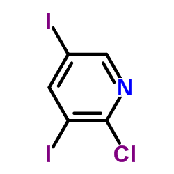 2-Chloro-3,5-diiodopyridine Structure