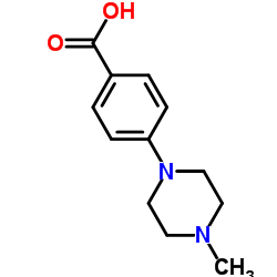 4-(4-Methylpiperazin-1-yl)benzoic acid Structure