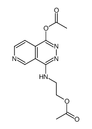 4-((2-acetoxyethyl)amino)pyrido[3,4-d]pyridazin-1-yl acetate结构式