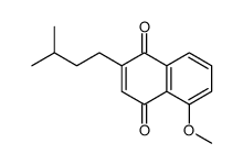 5-methoxy-2-(3-methylbutyl)naphthalene-1,4-dione Structure