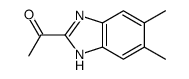 1-(5,6-二甲基-1H-苯并咪唑-2-基)-乙酮结构式
