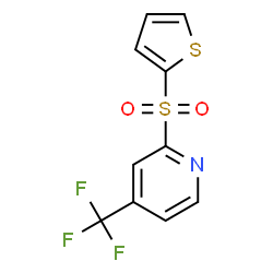 PYRIDINE, 2-(2-THIENYLSULFONYL)-4-(TRIFLUOROMETHYL)- Structure
