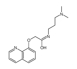 N-[3-(dimethylamino)propyl]-2-quinolin-8-yloxyacetamide Structure