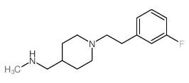 ({1-[2-(3-Fluorophenyl)ethyl]piperidin-4-yl}-methyl)methylamine结构式