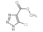 5-氯-1H-[1,2,3]三唑-4-羧酸甲酯结构式