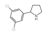 2-(3,5-二氯苯基)吡咯烷结构式