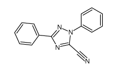 2,5-diphenyl-1,2,4-triazole-3-carbonitrile结构式