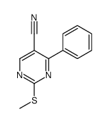2-methylsulfanyl-4-phenylpyrimidine-5-carbonitrile Structure