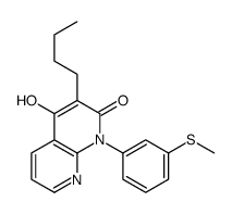3-butyl-4-hydroxy-1-(3-methylsulfanylphenyl)-1,8-naphthyridin-2-one Structure
