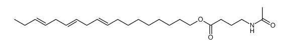 4-Acetylamino-butyric acid (9E,12E,15E)-octadeca-9,12,15-trienyl ester结构式