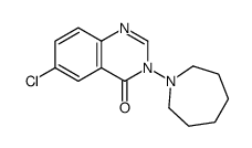 3-(azepan-1-yl)-6-chloroquinazolin-4-one结构式