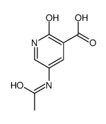 Nicotinic acid, 5-acetamido-2-hydroxy- (7CI) Structure