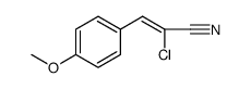 2-Propenenitrile, 2-chloro-3-(4-methoxyphenyl) Structure