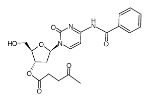 N4-benzoyl-3'-O-levulinyl-2'-deoxycytidine Structure