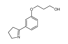 3-[3-(3,4-dihydro-2H-pyrrol-5-yl)phenoxy]propan-1-ol结构式