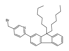 5-(bromomethyl)-2-(9,9-dihexylfluoren-2-yl)pyridine Structure