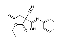 ethyl 2-cyano-2-(phenylcarbamoyl)pent-4-enoate结构式