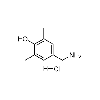 4-(氨基甲基)-2,6-二甲基苯酚盐酸盐结构式