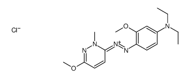 6-[[4-(diethylamino)-2-methoxyphenyl]azo]-3-methoxy-1-methylpyridazinium chloride Structure