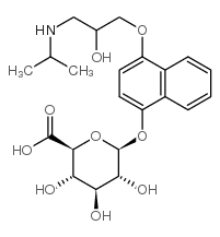 4-羟基普萘洛尔β-D-葡糖醛酸结构式
