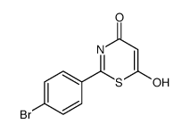2-(4-bromophenyl)-6-hydroxy-1,3-thiazin-4-one结构式