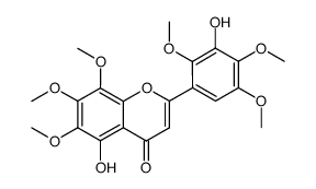 5,3'-dihydroxy-6,7,8,2',4',5'-hexamethoxyflavone Structure