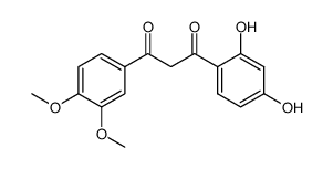 1-(3,4-dimethoxyphenyl)-3-(2,4-dihydroxyphenyl)propane-1,3-dione Structure