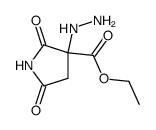 ethyl 3-hydrazino-2,5-dioxopyrrolidine-3-carboxylate Structure
