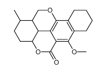 6-methoxy-1-methyl-2,3,3a,7,8,9,10,12,12a,12b-decahydro-1H-benzo[h]chromeno[5,4,3-cde]chromen-5-one Structure